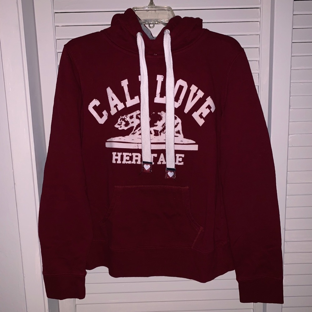 Red hoodie. Size L